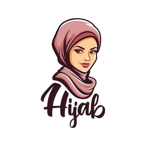 hijab logo vector art icons  graphics