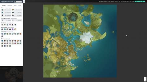 Genshin Impact Mapa Descargable Y Mapa Interactivo Con Todos Los