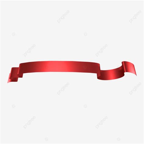 Ribbon D Red Decoration Ribbon D Realistic Png Transparent Clipart