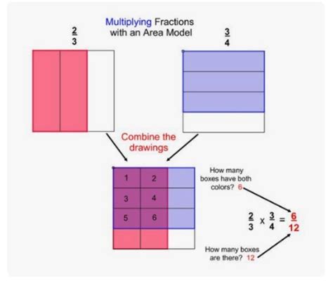 Multiplying Fractions Area Model Worksheet Printable And Enjoyable Learning