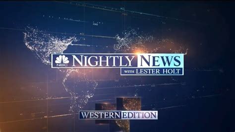 Nbc Nightly News Western Edition Open Terror In Paris November 15 2015 Youtube