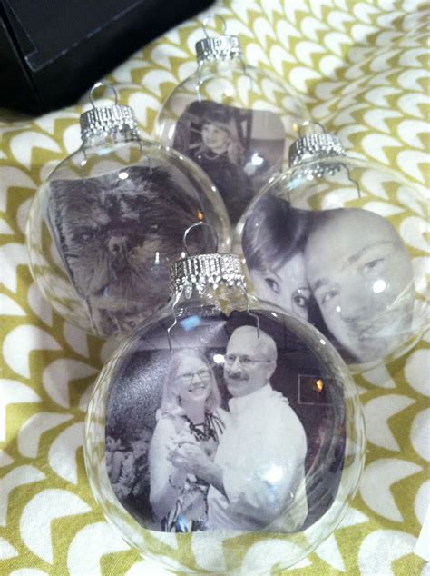 so make that: diy glass ball photo ornaments