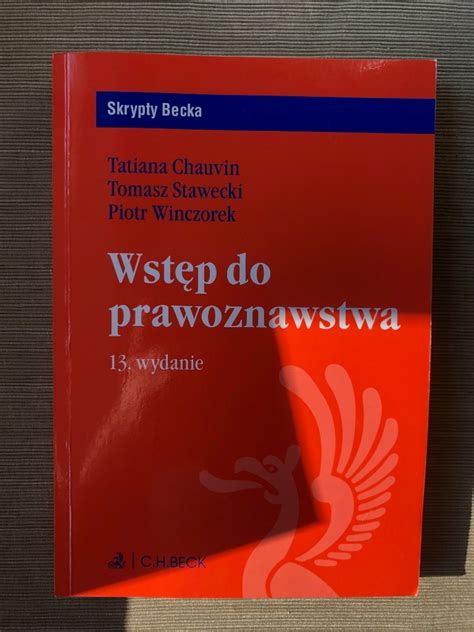 Wstęp do prawoznawstwa 13 wydanie Tatiana Chauvin Warszawa Kup