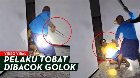 Maling Dibacok Golok Hingga Balok Pelaku Syok Sekumpulan Warga Datang