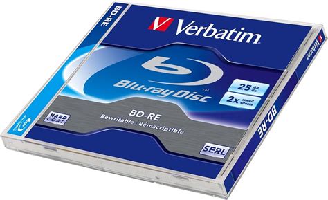 Verbatim 43614 BD RE Skrivbara 25 GB Blu Ray Disc Jewel Case Amazon