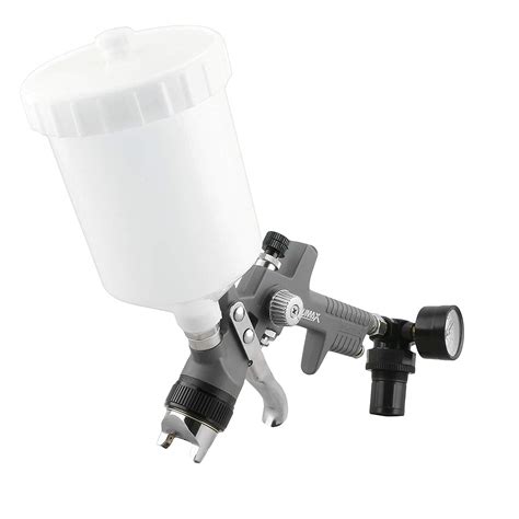 Pneumatic Mm Tip Hvlp Gravity Feed Spray Gun With Cc Plastic Cup