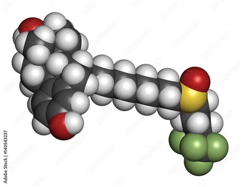 Fulvestrant Cancer Drug Molecule Selective Estrogen Receptor Degrader