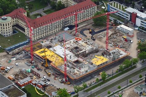 Freiburg Im Breisgau Von Oben Baustelle F R Einen Erweiterungs