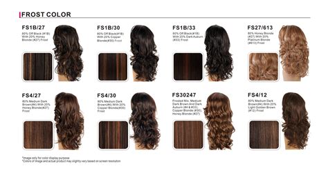 1B Hair Color Chart