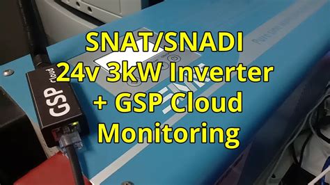 Snat Snadi V Kw Inverter Gsp Cloud Monitoring Youtube