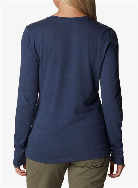 Bluza damska Columbia Hidden Haven Long Sleeve Tee - nocturnal/bearly