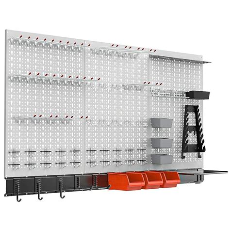 Buy Torack Pcs Pegboard Wall Organizer Ft Garage Metal Pegboard