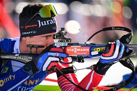 Biathlon Quentin Fillon Maillet remonte sur la boîte Johannes Boe