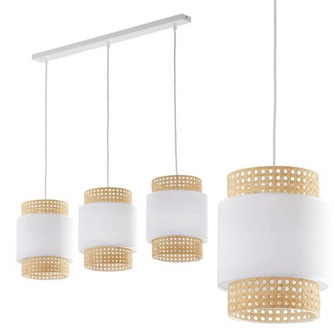 Tk Lighting T Lampa Wisz Ca Boho White Na Listwie Z Kloszami Z