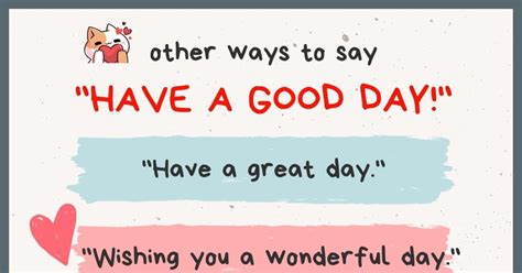 Other Ways To Say Have A Good Day Formal And Informal 7ESL