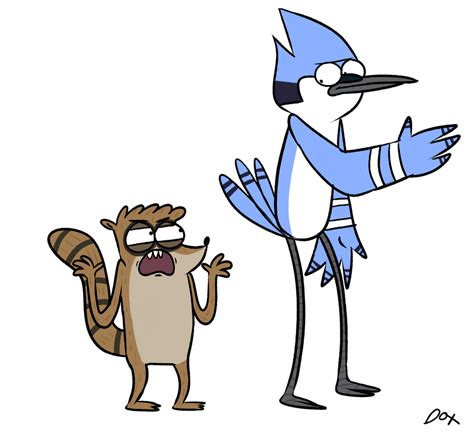 Mordecai And Rigby By Icedax On Deviantart