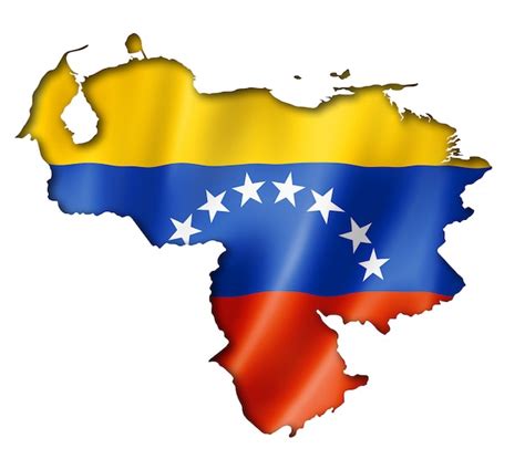 Premium Photo | Venezuelan flag map