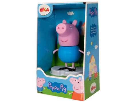 Boneco George Peppa Pig Em Vinil Elka 15Cm Bonecos Magazine Luiza