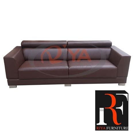 Riya Sofa Modern Brown Leather Office Sofa Features Termite