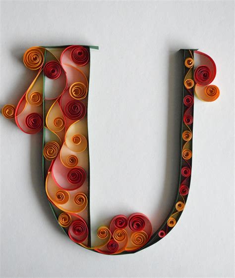 Quilling Letters Instructions