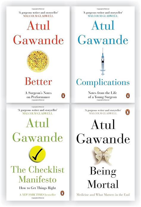 Atul Gawande 4 Books Set Being Mortal The Checklist Manifesto