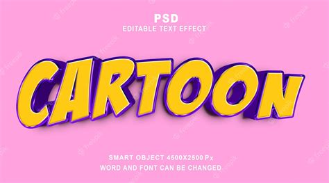 Premium Psd Cartoon 3d Psd Editable Text Effect Photoshop Template