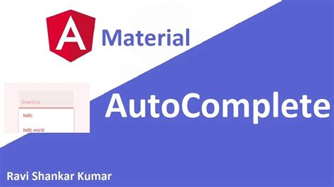 How To Use Angular Material Autocomplete