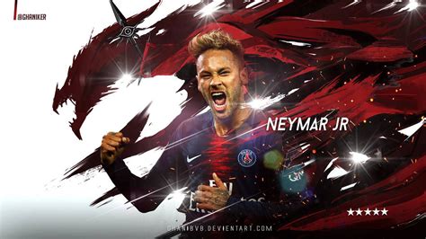 Neymar Wallpaper Red Background