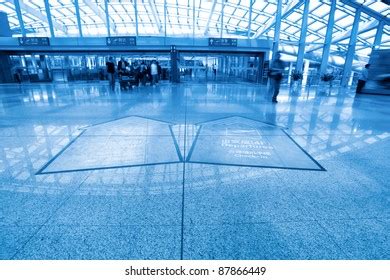 Modern Hall Inside Beijing Capital Airport Stock Photo 87866449 ...