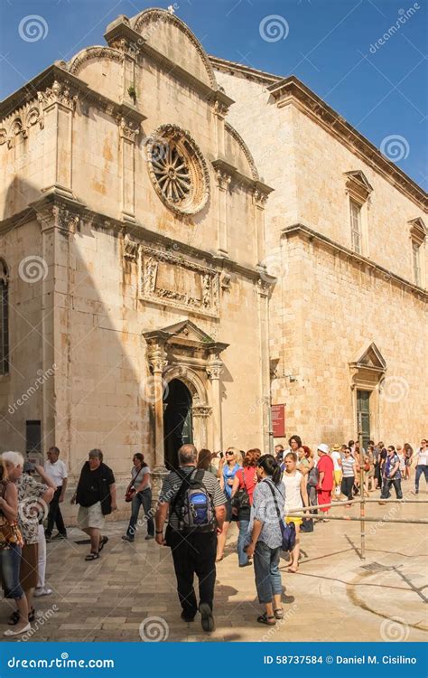 Iglesia Del Salvador Del Santo Dubrovnik Croacia Imagen De Archivo