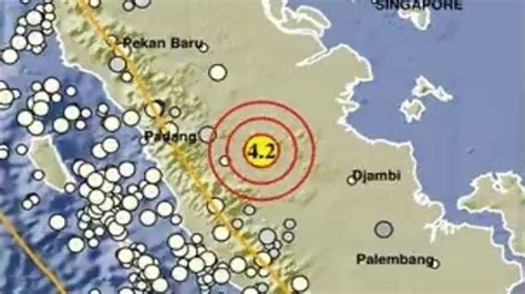 Gempa Guncang Jambi Sabtu Januari Baru Saja Guncang Di Darat