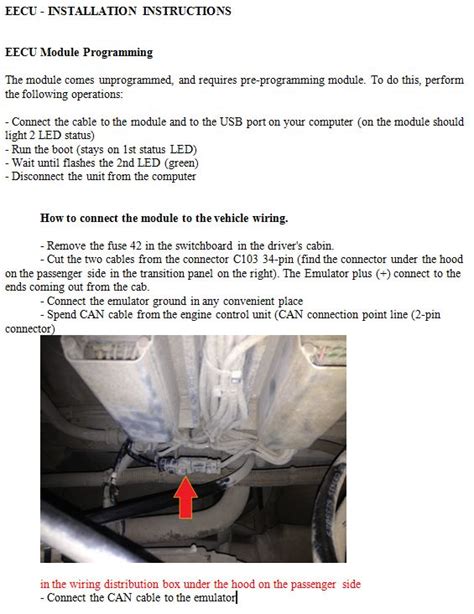 Truck Adblue Emulator In Removal Setup And Connect Procedure