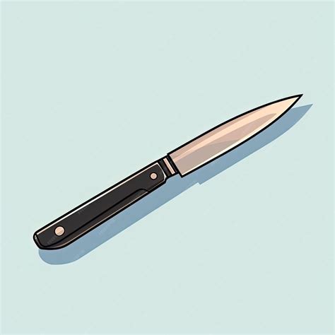 Premium Ai Image A Drawing Of A Knife Is Being Displayed In The Style