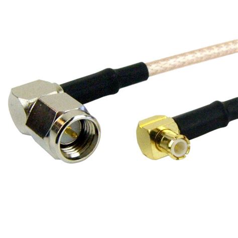 Ra Sma Male Plug To Ra Mcx Plug Male Cable M17 113 Rg316 Coax Up To 3 Ghz 1 35 Vswr In 60 Inch