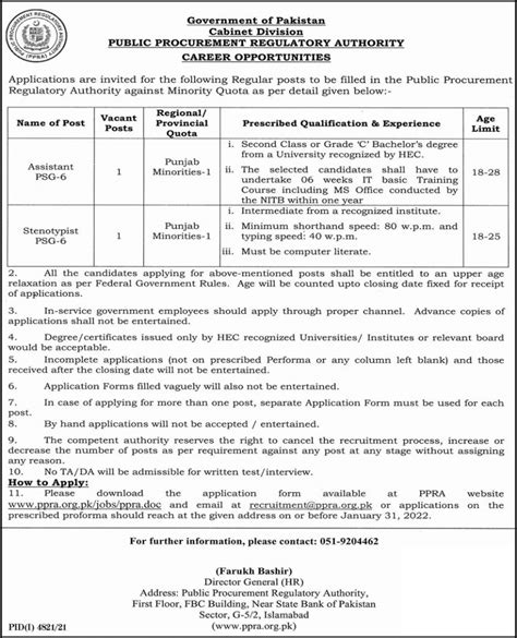 Today All New Government Jobs January 2022 Govtpakjobs