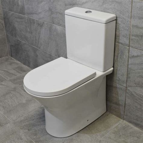 Roca Aris Easy Clean Close Coupled Open Back Toilet Pan Cistern Soft