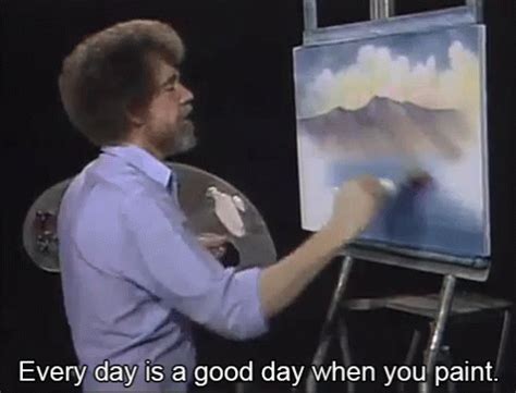 Painting GIF - Painting Bob Ross - Discover & Share GIFs