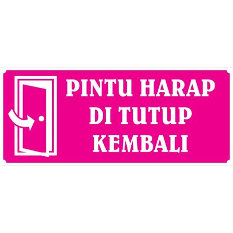 Jual STIKER TUTUP PINTU KEMBALI Shopee Indonesia