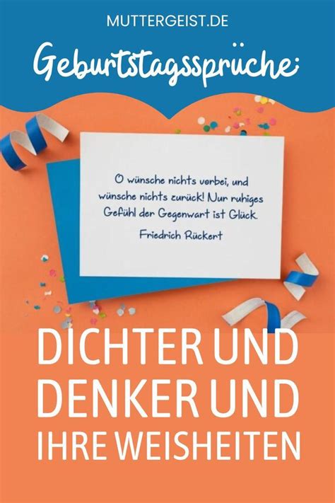 Geburtstagssprüche Dichter und Denker und ihre Weisheiten Dichter