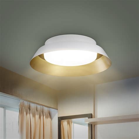 LÁMPARA PLAFÓN LED 9 5 X 33 8 CM BLANCO The Home Depot México