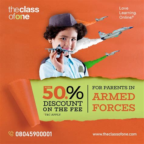 The Class Of One Launches A Special Discount Offer For Army Children