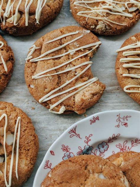 Galletas De Chocolate Blanco Y Macadamias Biscotti Galletas