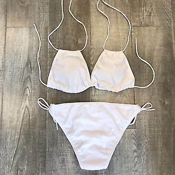 Kvinder Sexy Bikini Sæt Polstret BH Push Up Badedragt Badetøj Badetøj Badetøj Plus Size Fruugo DK