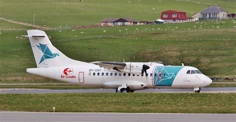 Atr Oy Cht Img Taxiing After Landing At Sumburgh Flickr