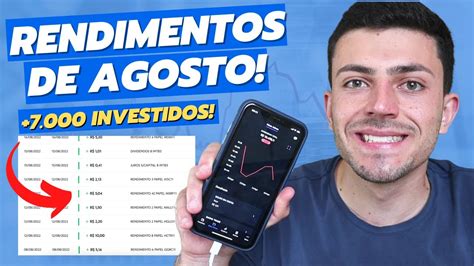 Quanto Eu Recebi De Rendimentos Em Agosto Fundos Imobiliários E Ações Youtube