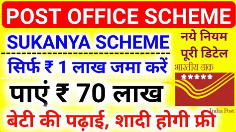 Sukanya Samriddhi Yojana Sukanya Samriddhi Yojana 2023 Post Office