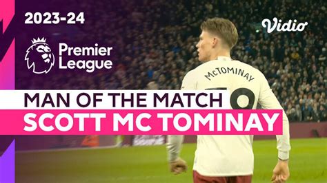 Aksi Man Of The Match Scott Mctominay Aston Villa Vs Man United