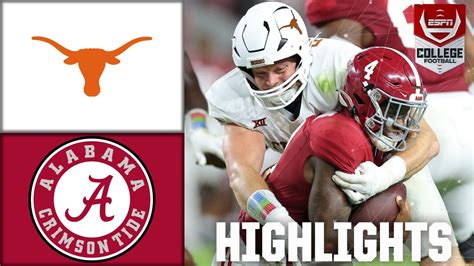 Texas Longhorns Vs Alabama Crimson Tide Full Game Highlights YouTube