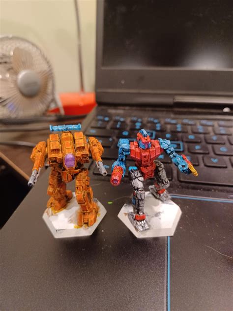 First painted mechs in decades. : r/battletech