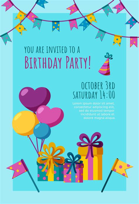 Birthday Invitation Card